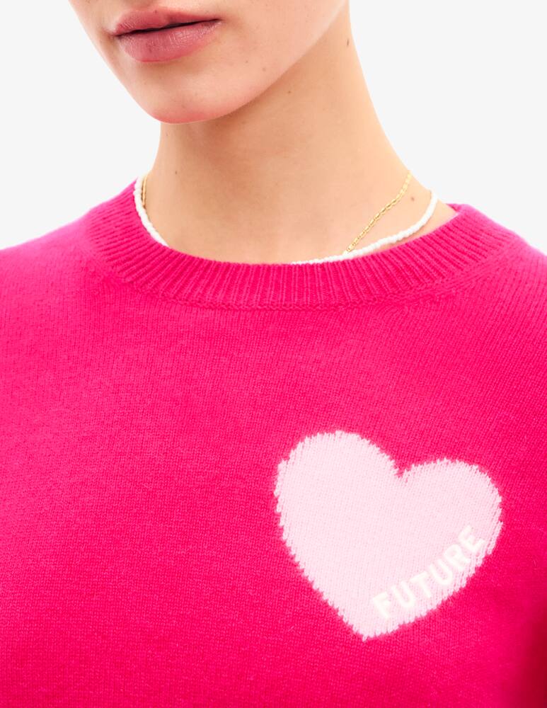 rinascente FROM FUTURE Heart kint cashmere jumper