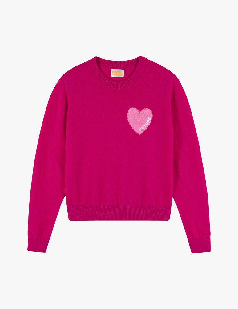 rinascente FROM FUTURE Heart kint cashmere jumper