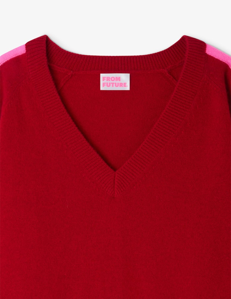 FROM FUTURE Maglione collo alto bande maniche - immagine 3 FROM FUTURE Maglione collo alto bande maniche - immagine 3