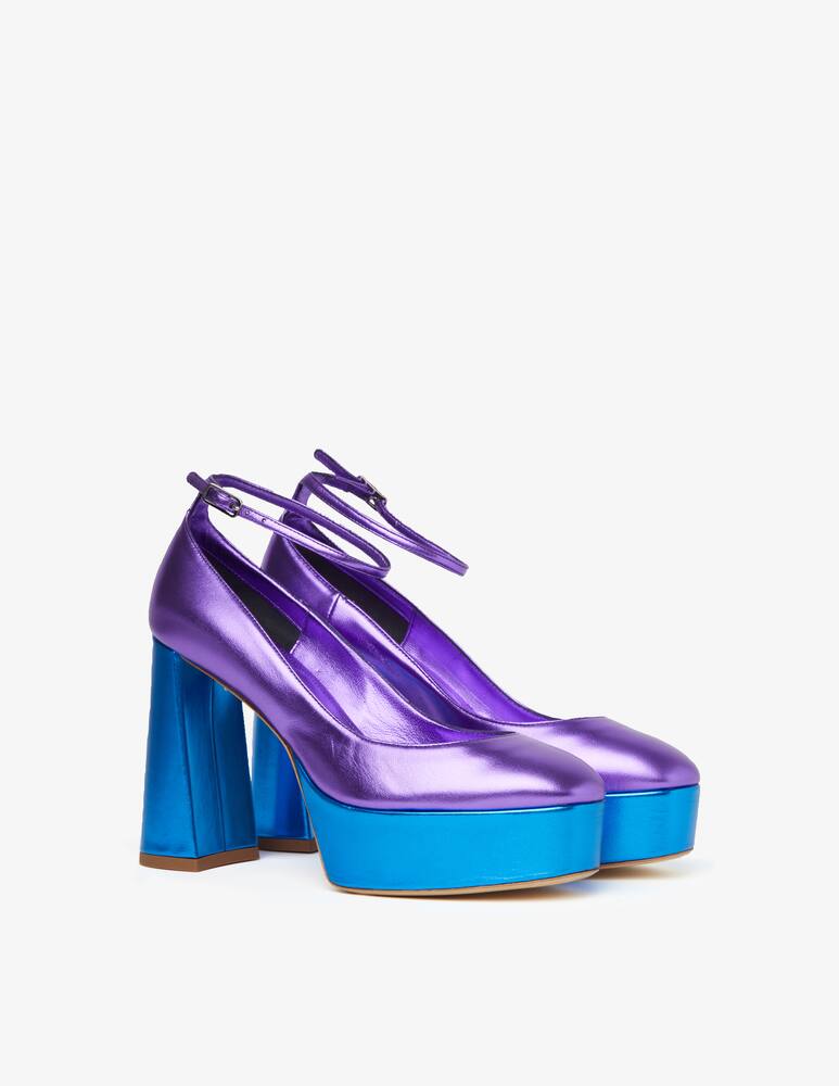 rinascente Bettina Vermillon Amy pump plateau bicolour - Violet