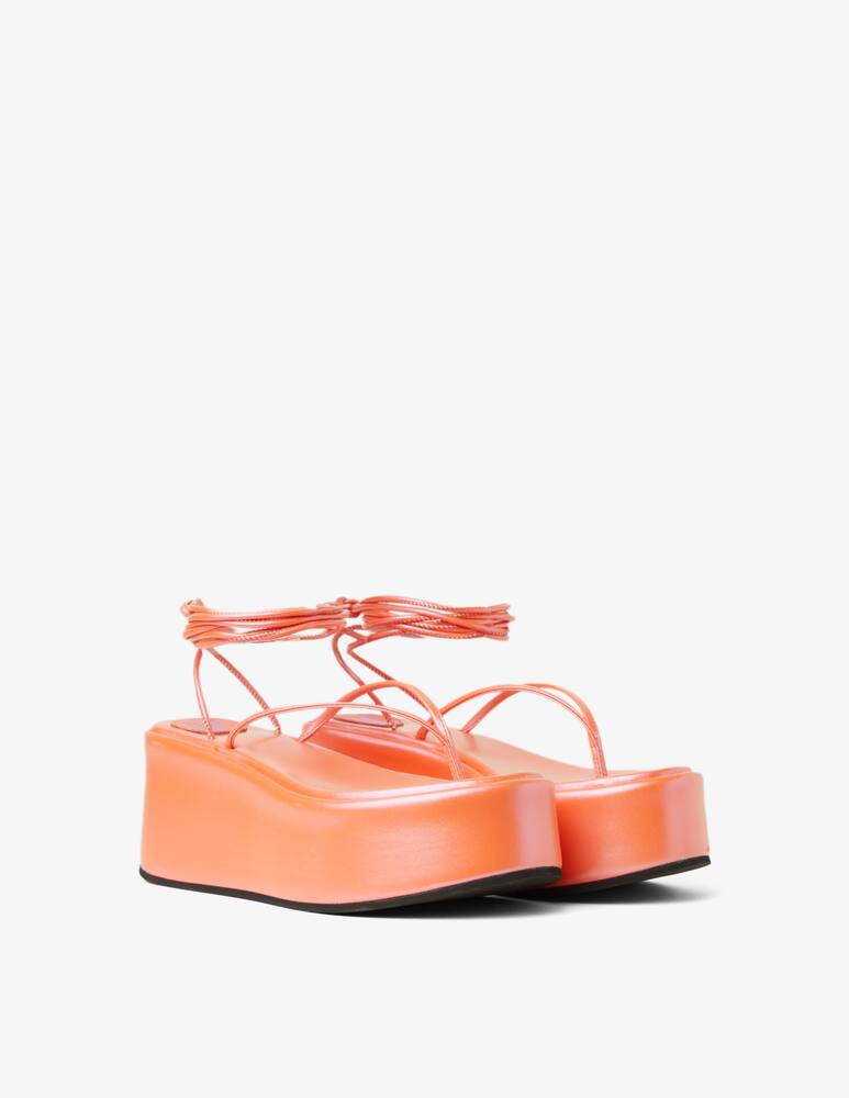 rinascente Bettina Vermillon Erika thong sandals