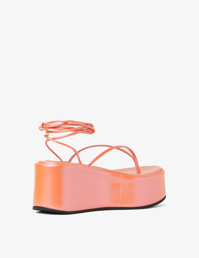 rinascente Bettina Vermillon Erika thong sandals