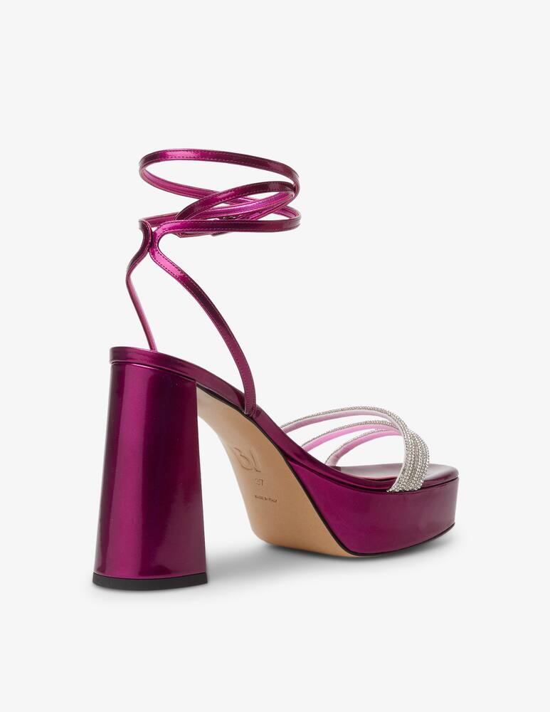 rinascente Bettina Vermillon Sandali con plateau in cristallo Babsy