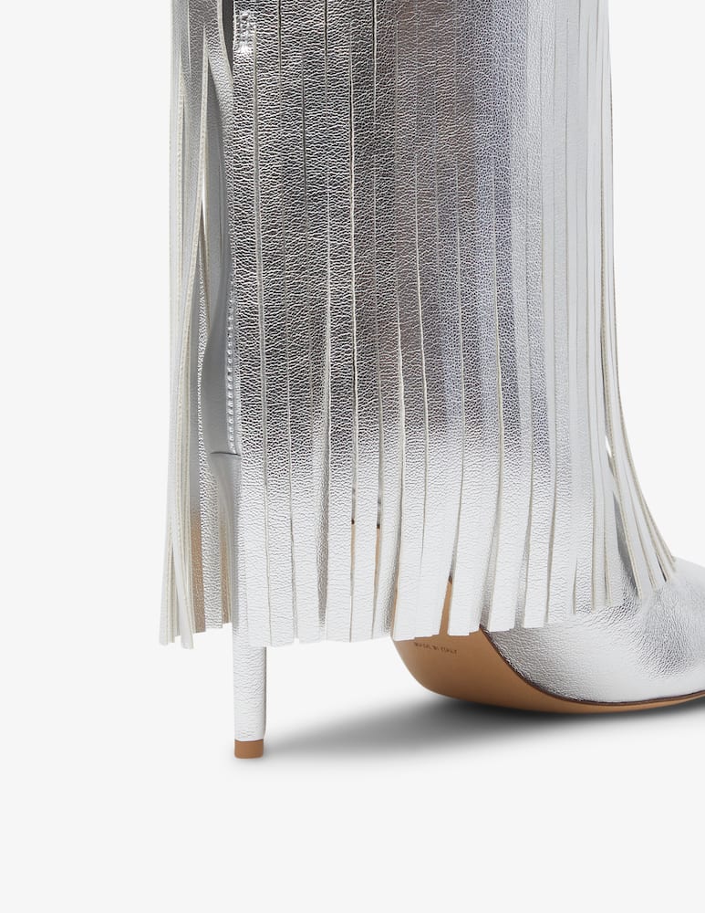 rinascente Bettina Vermillon Cher reverse frange boots