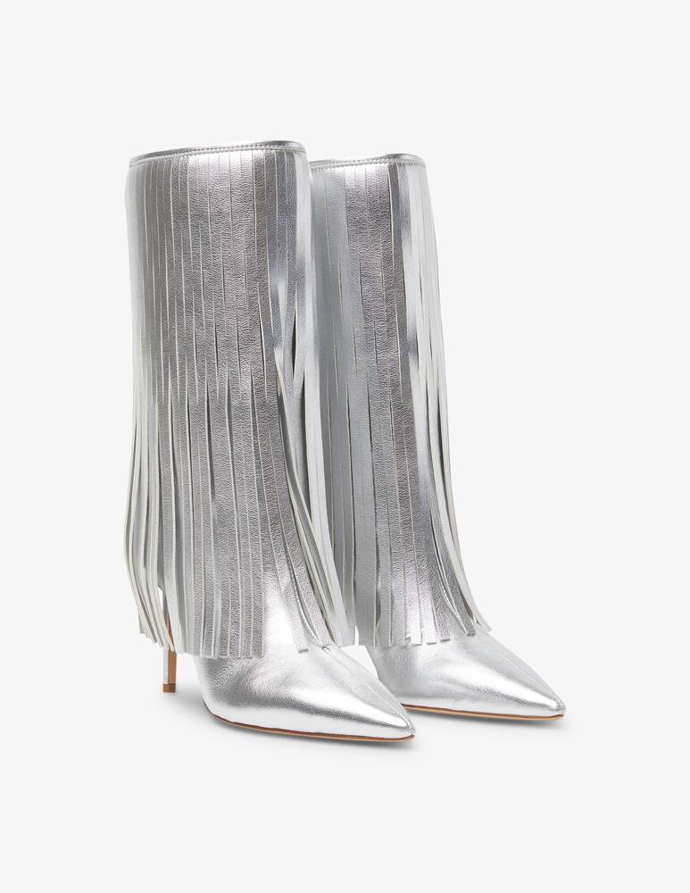 rinascente Bettina Vermillon Cher reverse frange boots