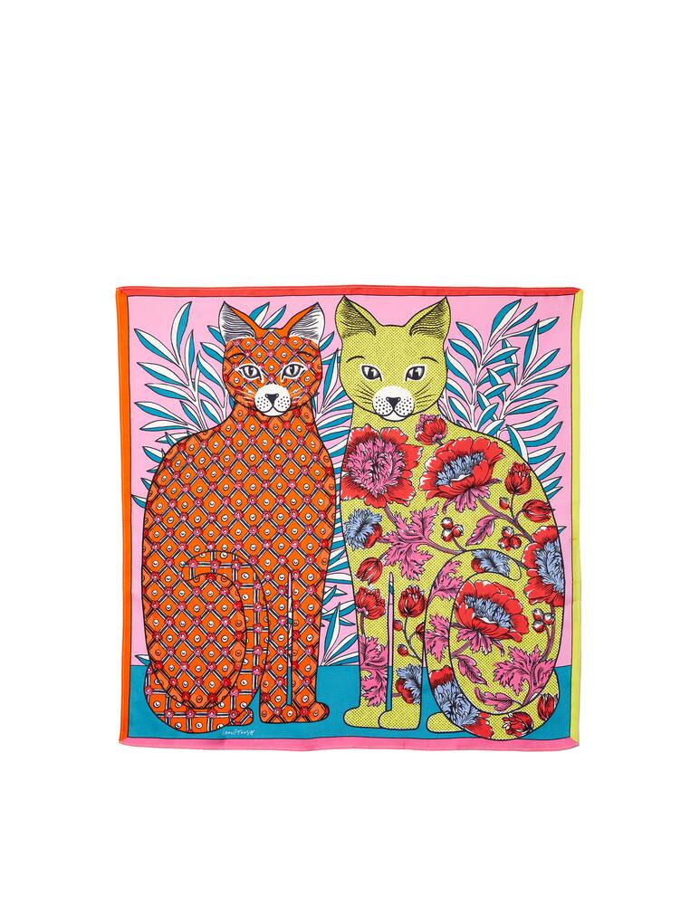 rinascente Inoui Editions Sciarpa di seta Miaou