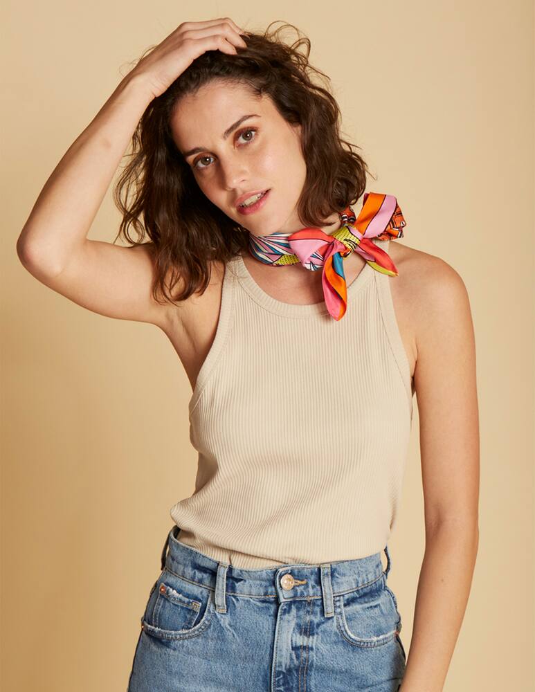 rinascente Inoui Editions Sciarpa di seta Miaou