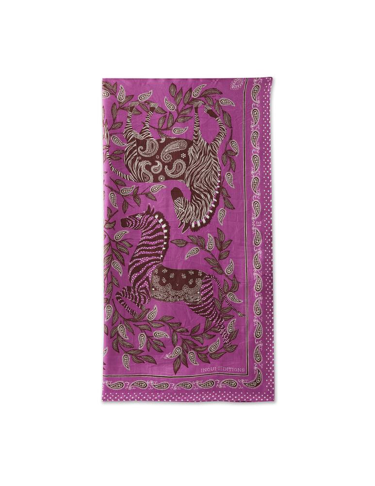 Inoui Editions Foulard quadrato Zack - viola - immagine 1 Inoui Editions Foulard quadrato Zack - viola - immagine 1