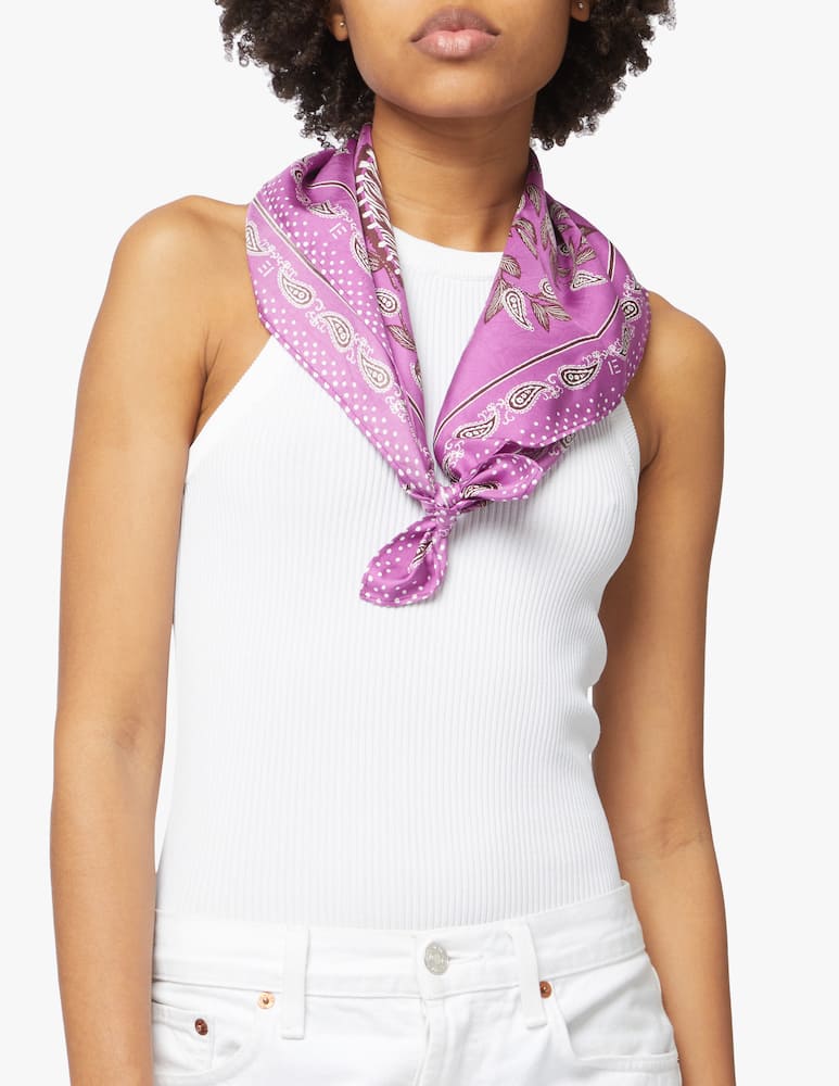 Inoui Editions Foulard quadrato Zack - viola - immagine 2 Inoui Editions Foulard quadrato Zack - viola - immagine 2