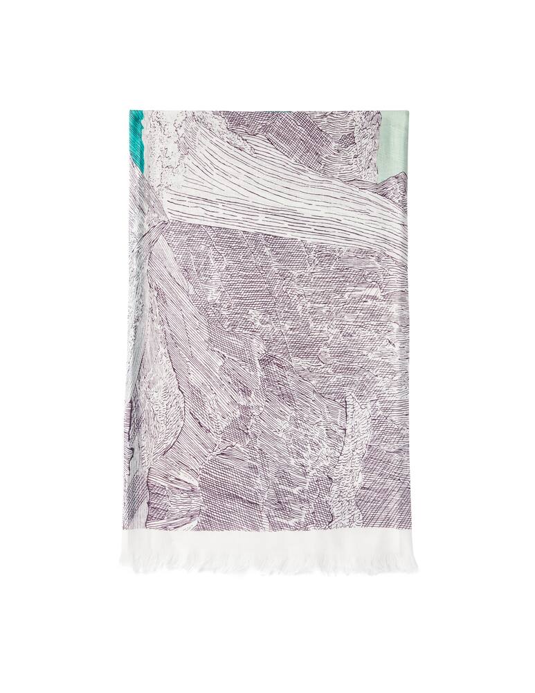 Inoui Editions 100x190 whale scarf - light blue - picture 1 Inoui Editions 100x190 whale scarf - light blue - picture 1