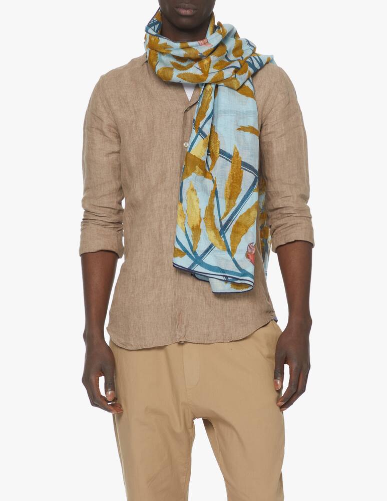 rinascente Inoui Editions 100x190 jungle paradise scarf - red