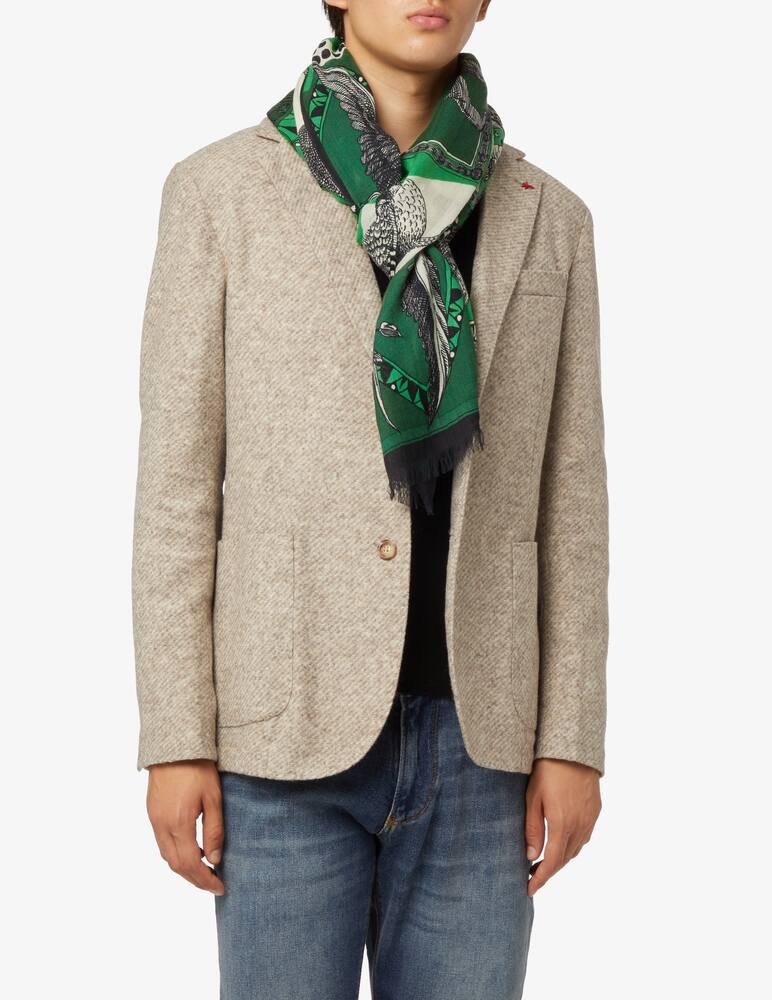 rinascente Inoui Editions Sciarpa barocco in lana - Verde