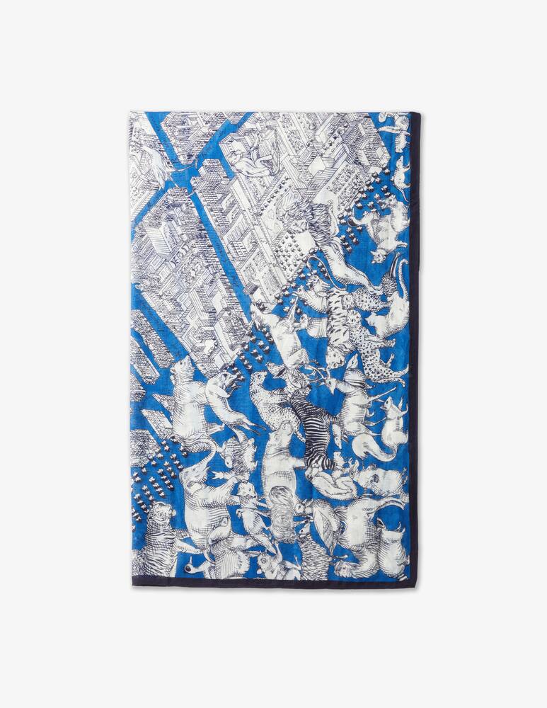 Inoui Editions Turgot wool scarf - Blue - picture 1 Inoui Editions Turgot wool scarf - Blue - picture 1