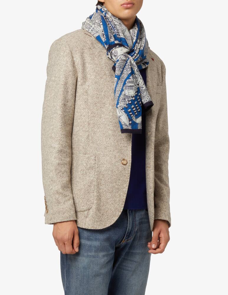 Inoui Editions Turgot wool scarf - Blue - picture 3 Inoui Editions Turgot wool scarf - Blue - picture 3