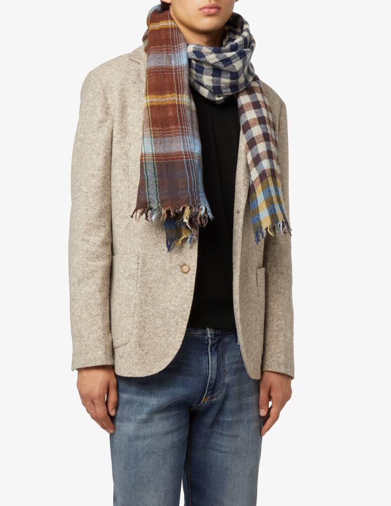 rinascente Inoui Editions Checked wool scarf - Multi
