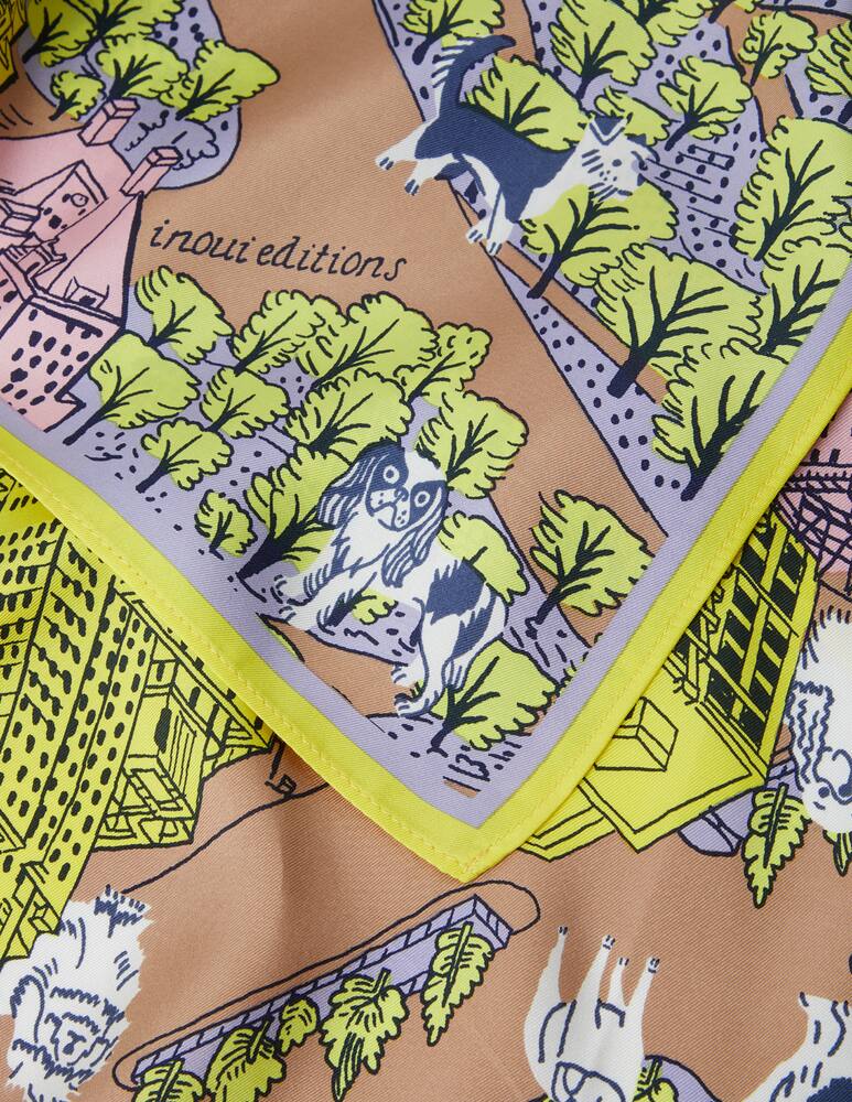 rinascente Inoui Editions Foulard Central Park quadrato 65x