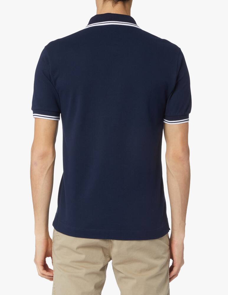 rinascente Lacoste Contrast short sleeve polo - blue