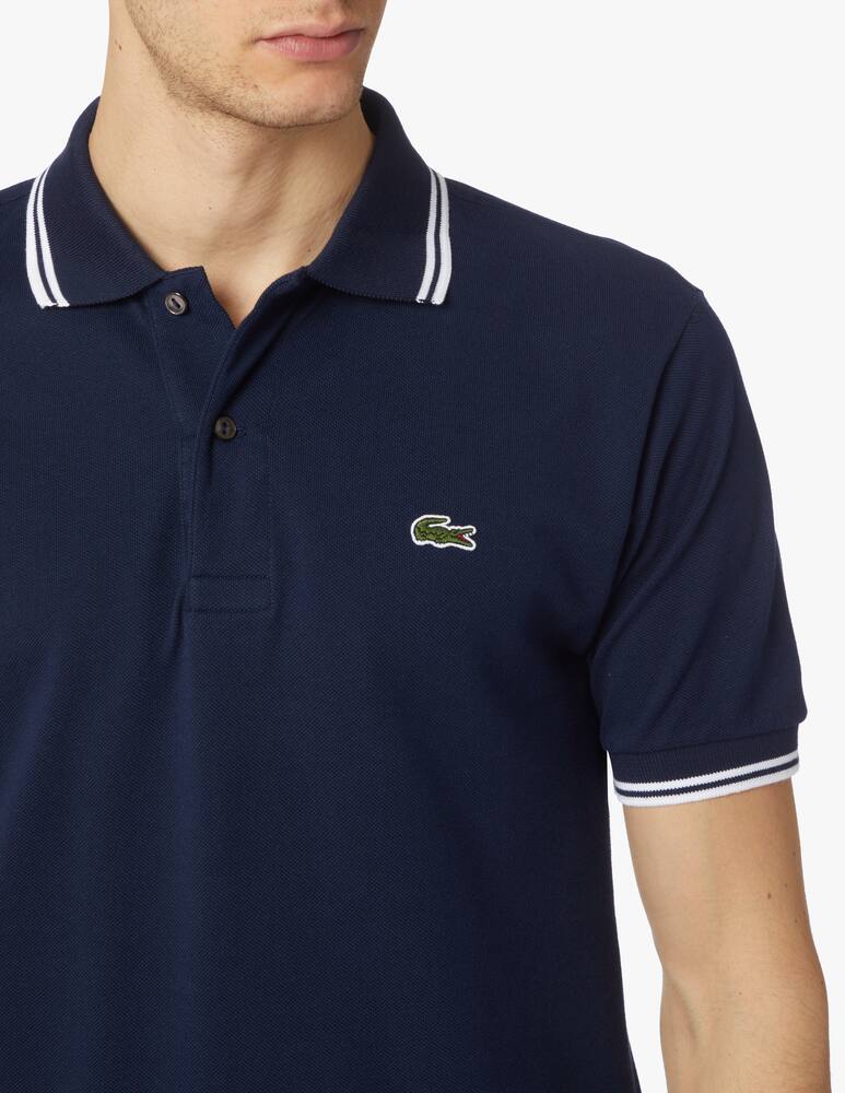 rinascente Lacoste Contrast short sleeve polo - blue
