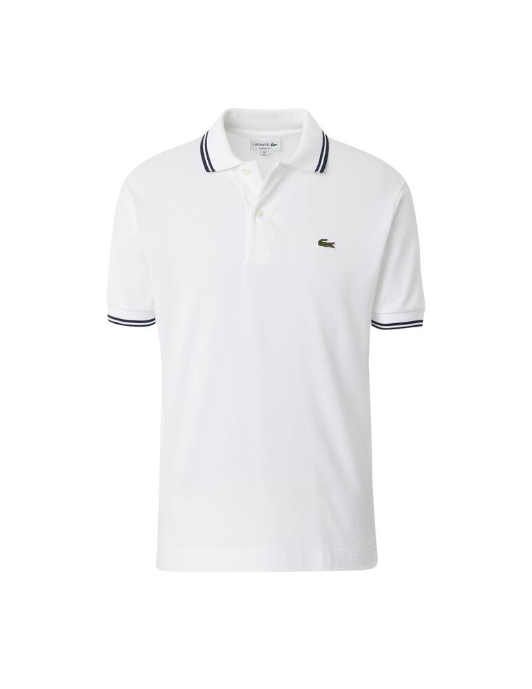 rinascente Lacoste Polo manica corta contrasti - bianco