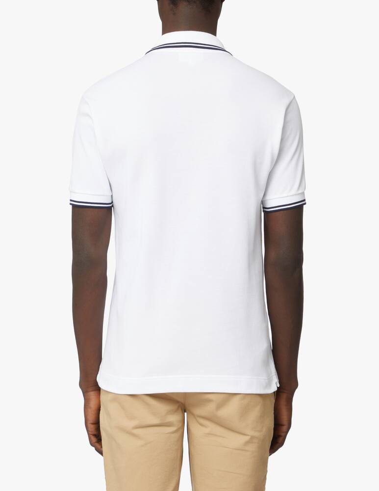 rinascente Lacoste Polo manica corta contrasti - bianco