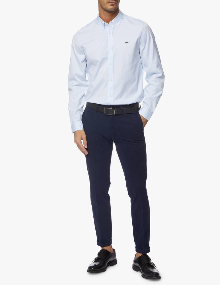 rinascente Lacoste Pinpoint botton down slim fit shirt