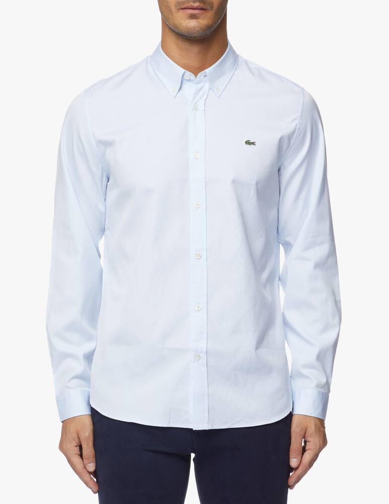 rinascente Lacoste Pinpoint botton down slim fit shirt