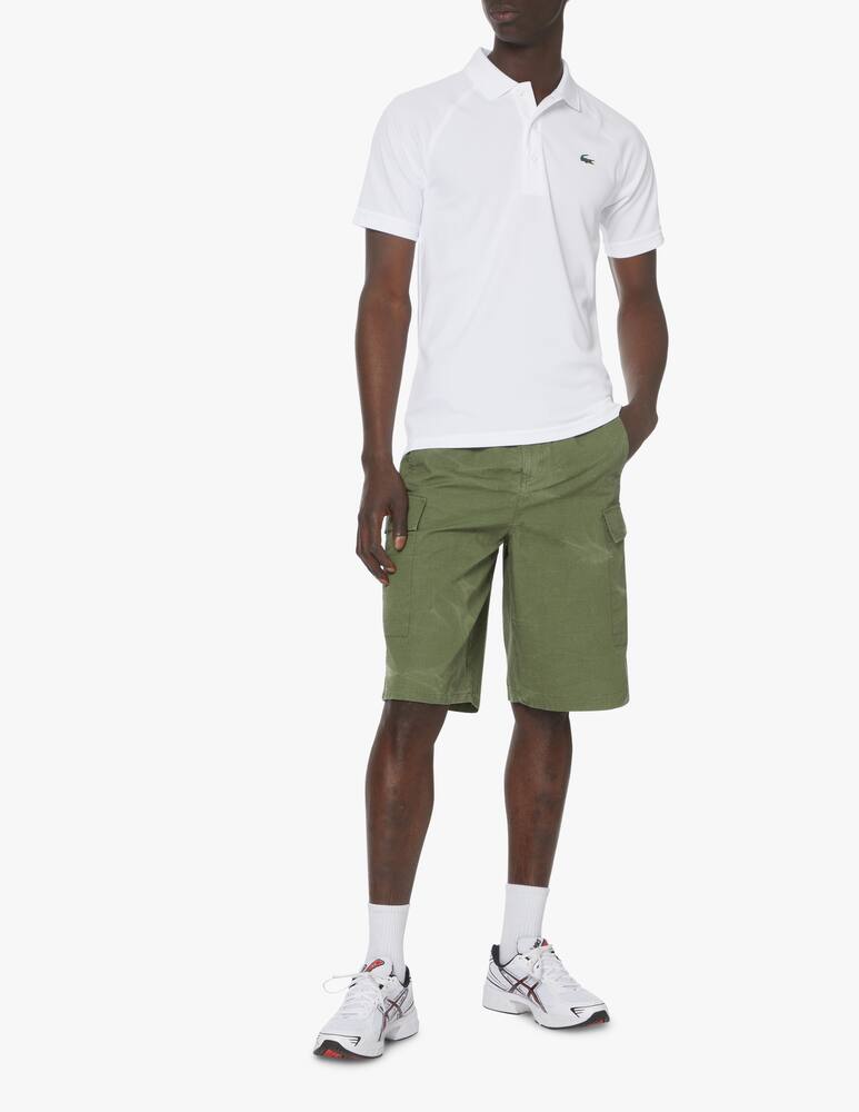 rinascente Lacoste Polo sport manica corta bordini - bianco