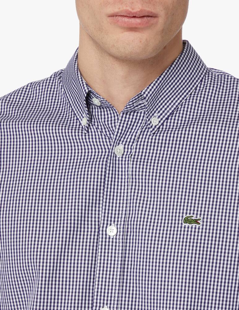 rinascente Lacoste Vichy pinpoint regular fit shirt