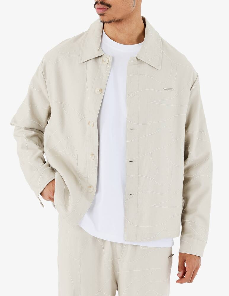 Project X Paris Camicia overshirt ricamata - immagine 1