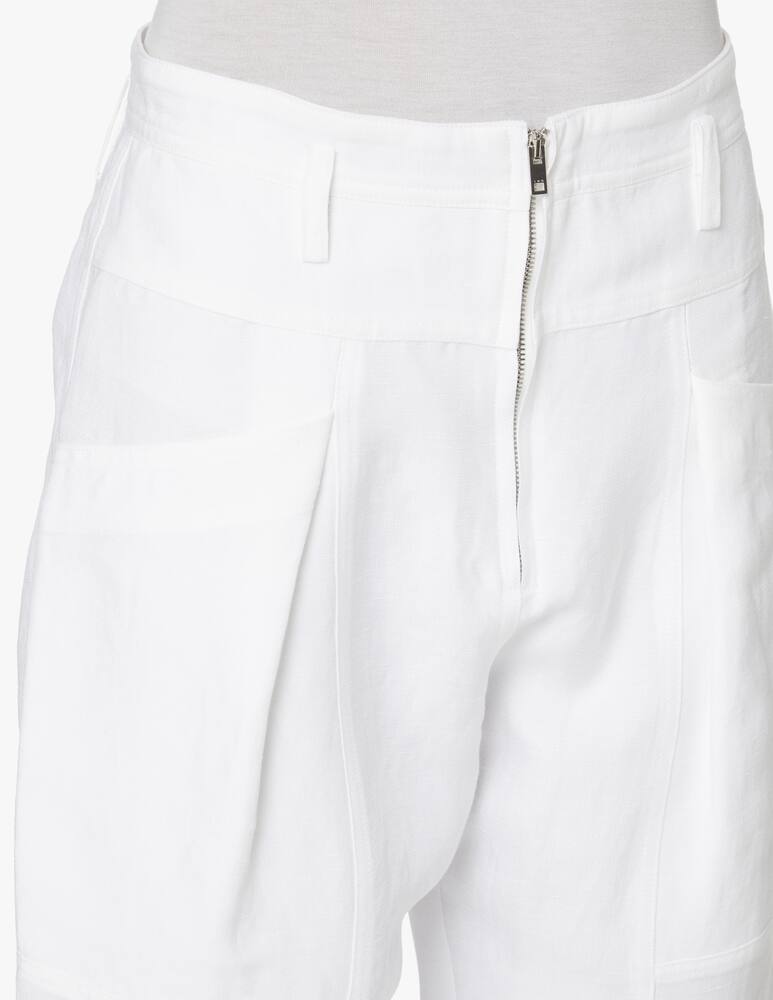 rinascente Iro Linen blend high rise trousers - white