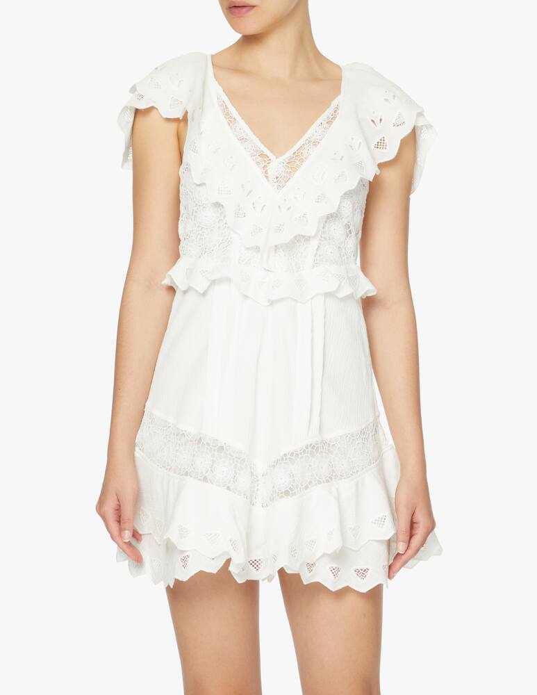 Iro Vestito mini in cotone - bianco - immagine 1