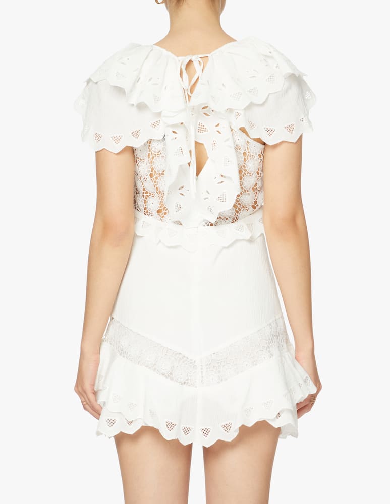 Iro Vestito mini in cotone - bianco - immagine 3
