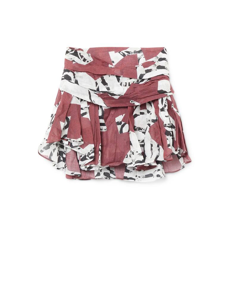 rinascente Iro Gonna in ramie - rosso