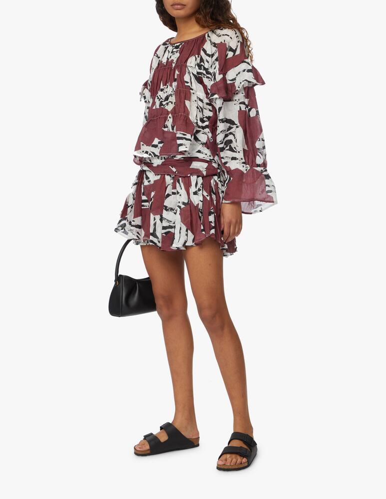 rinascente Iro Gonna in ramie - rosso