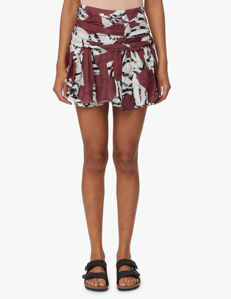 rinascente Iro Gonna in ramie - rosso