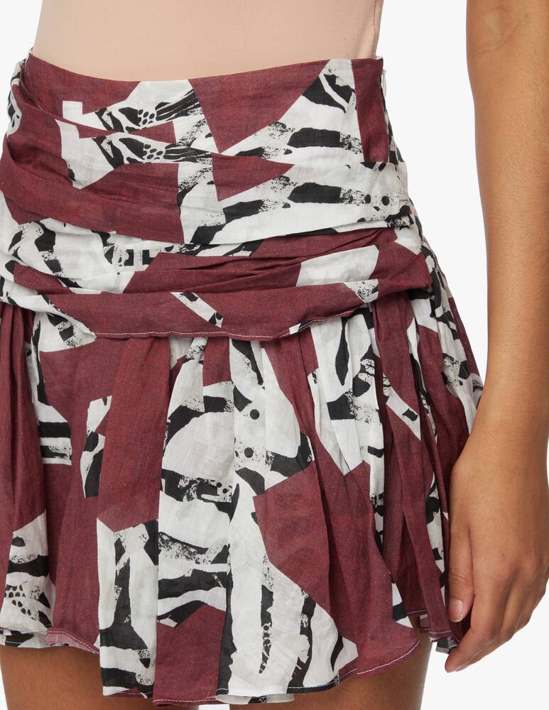 rinascente Iro Gonna in ramie - rosso