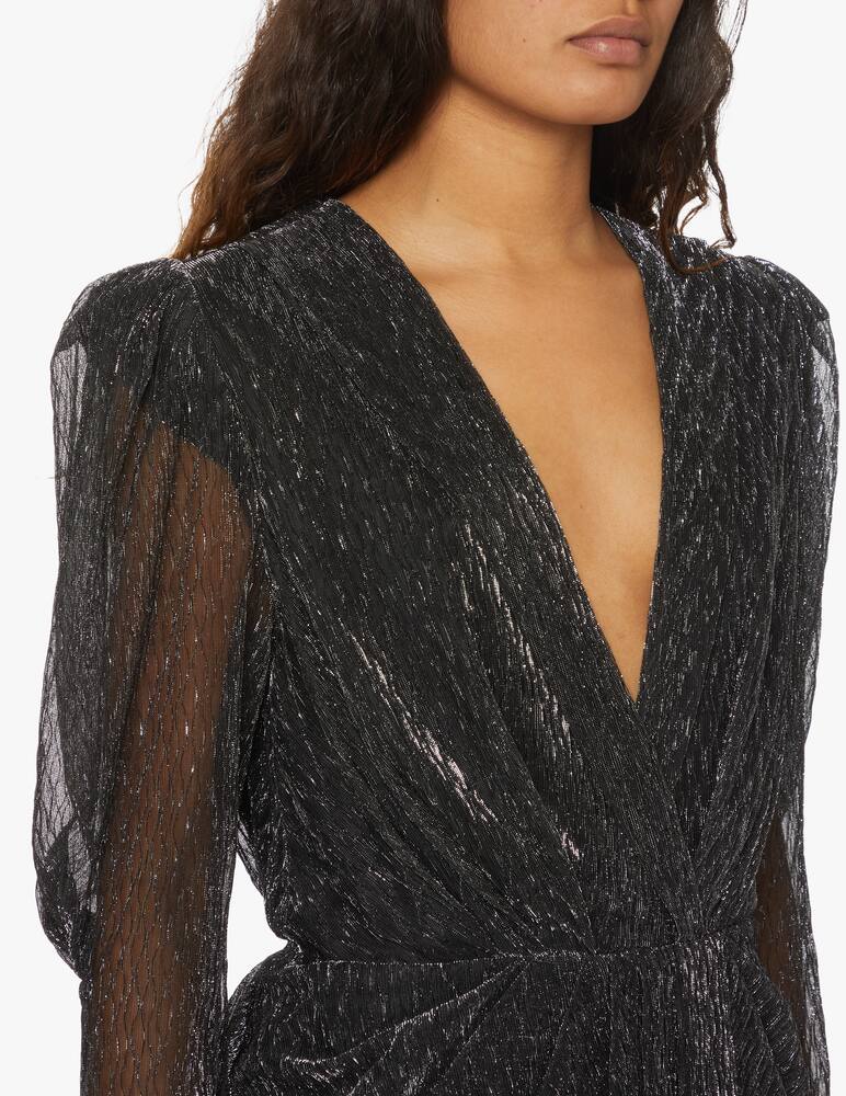 rinascente Iro Metallized mini dress - black