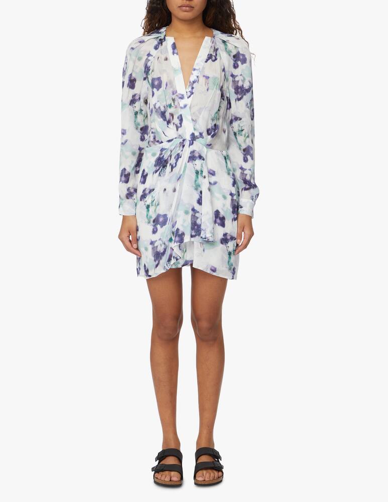 rinascente Iro Silk blend mini dress - white