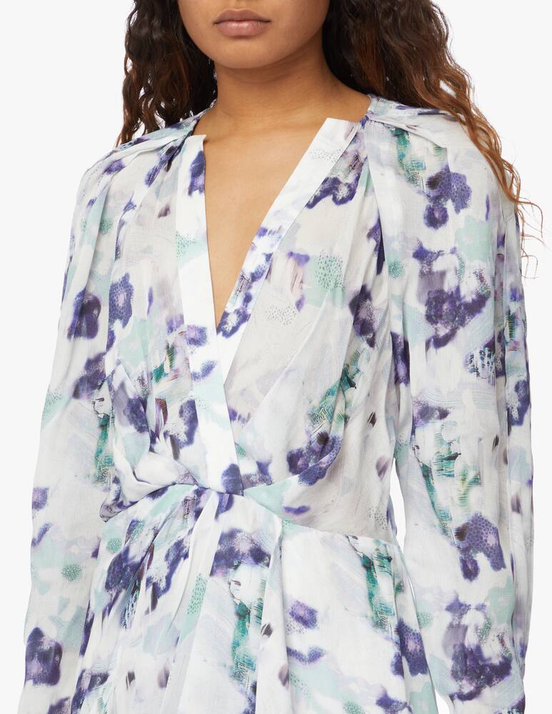 rinascente Iro Silk blend mini dress - white