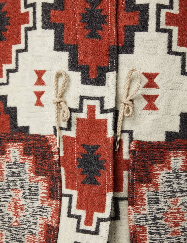 rinascente Iro Rinar wool ethnic vest jacket - Brown