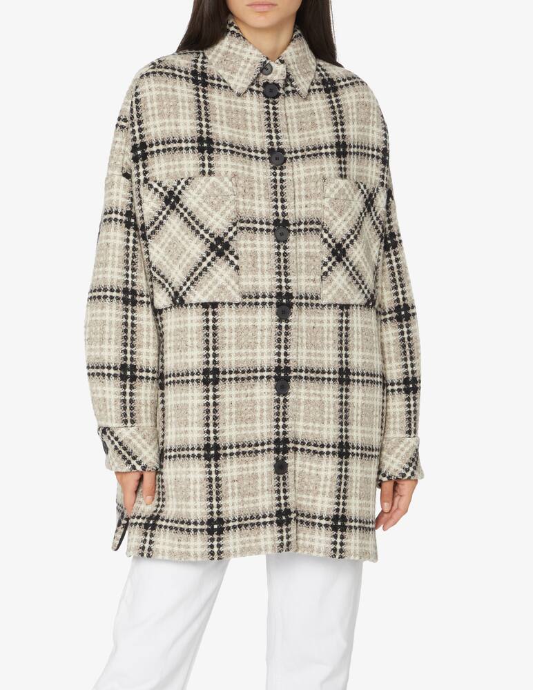 rinascente Iro Ramsey check print wool jacket - Beige