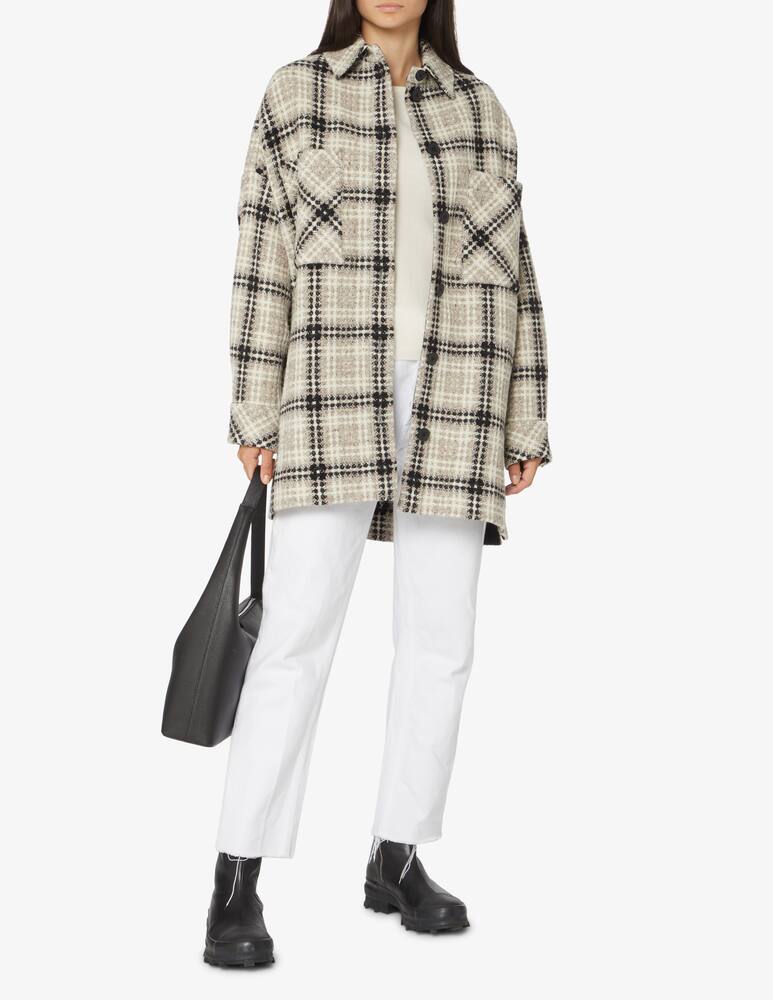 rinascente Iro Ramsey check print wool jacket - Beige