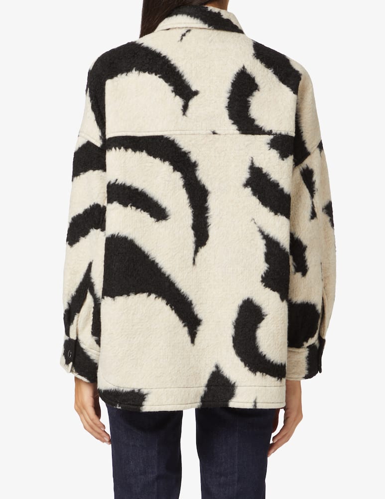 Iro Giacca in shirling con zip Mofu - Bianco - immagine 3