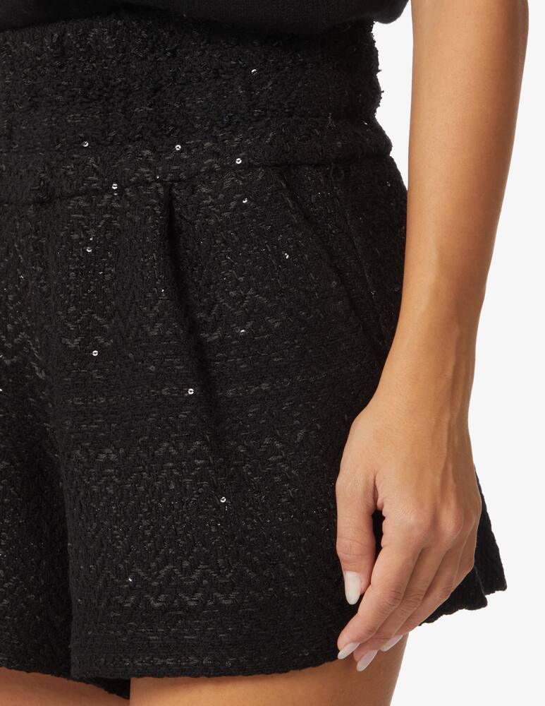 rinascente Iro Pantaloncini in misto cotone boucle Hetani - Nero