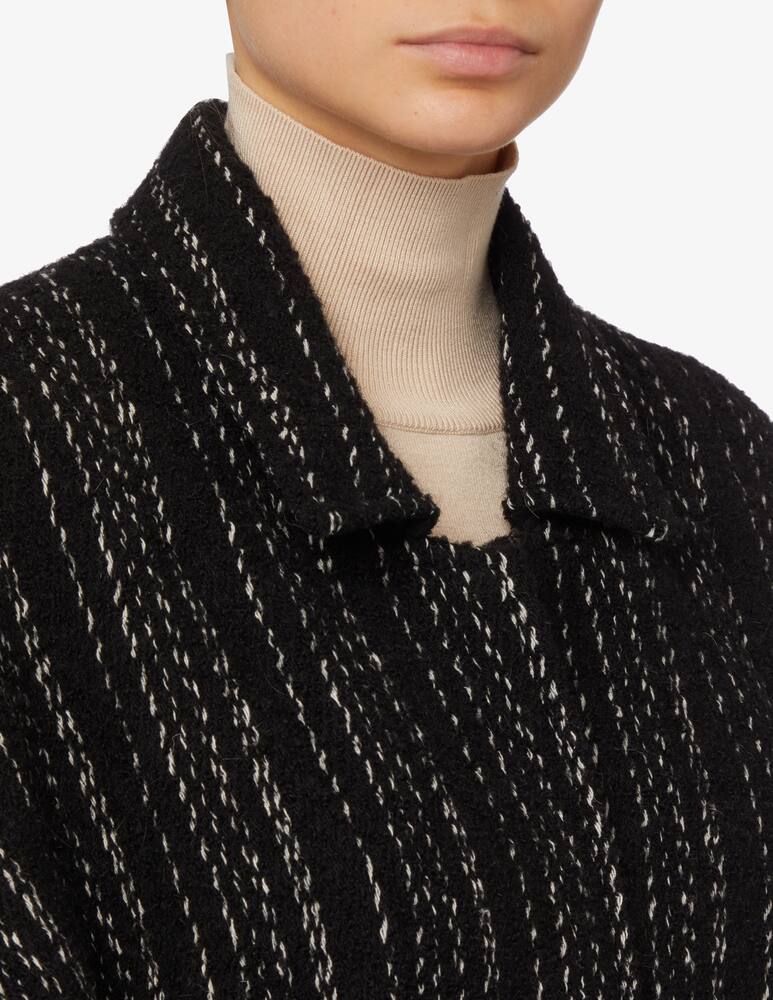 rinascente Iro Mantella con cintura in misto lana Anoki - Nero