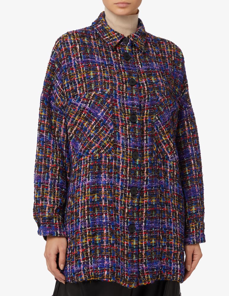 Iro Camicia in lana boucle Wilson - Multicolor - immagine 1