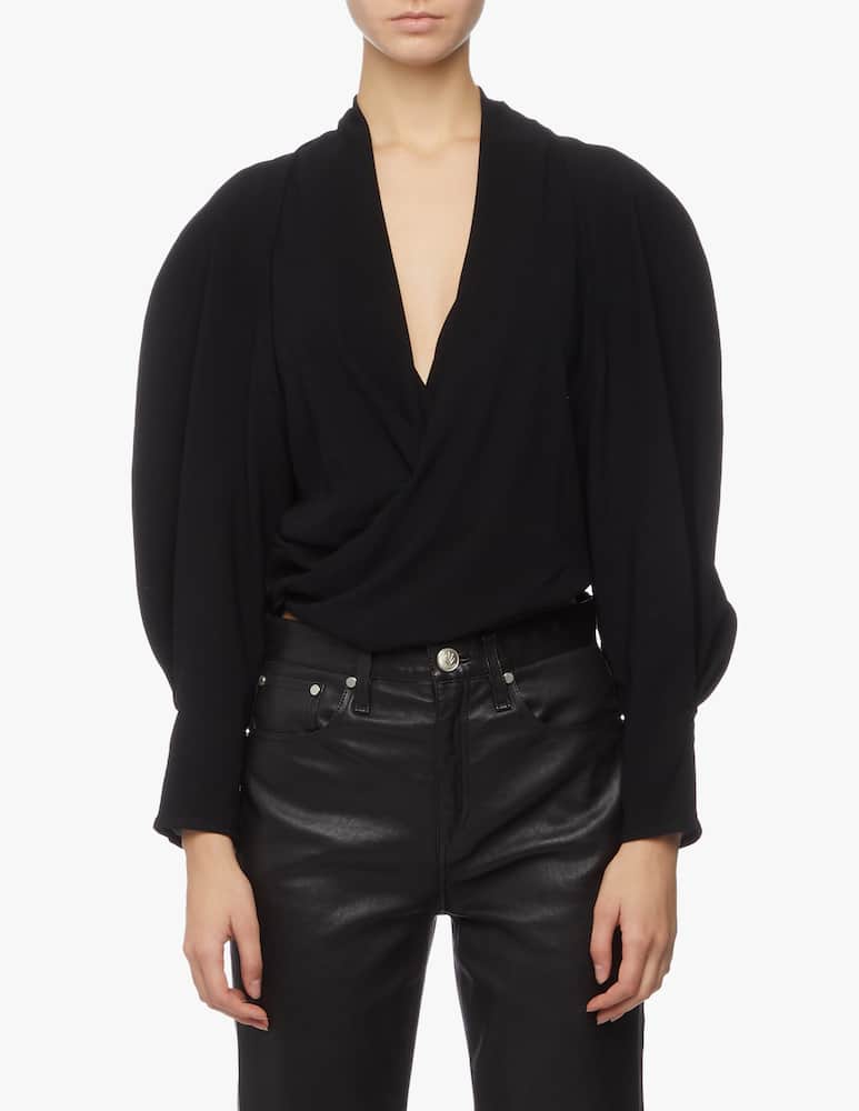 rinascente Iro Gasco v neck cropped blouse
