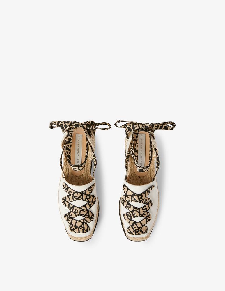 rinascente Stella McCartney Gaia organic canvas espadrillas