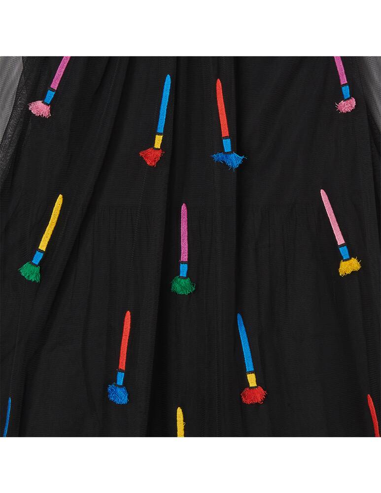 rinascente Stella McCartney Tulle dress with embroidered paintbrushes