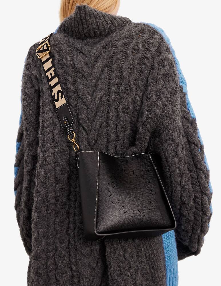 rinascente Stella McCartney Logo Mini Crossbody grainy